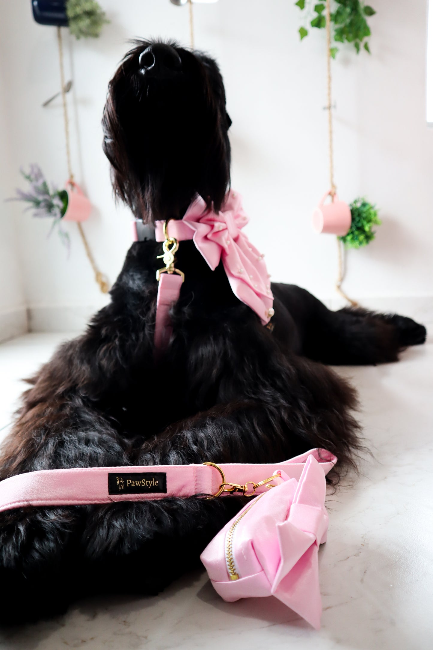 Doguette Light Pink Satin Leash