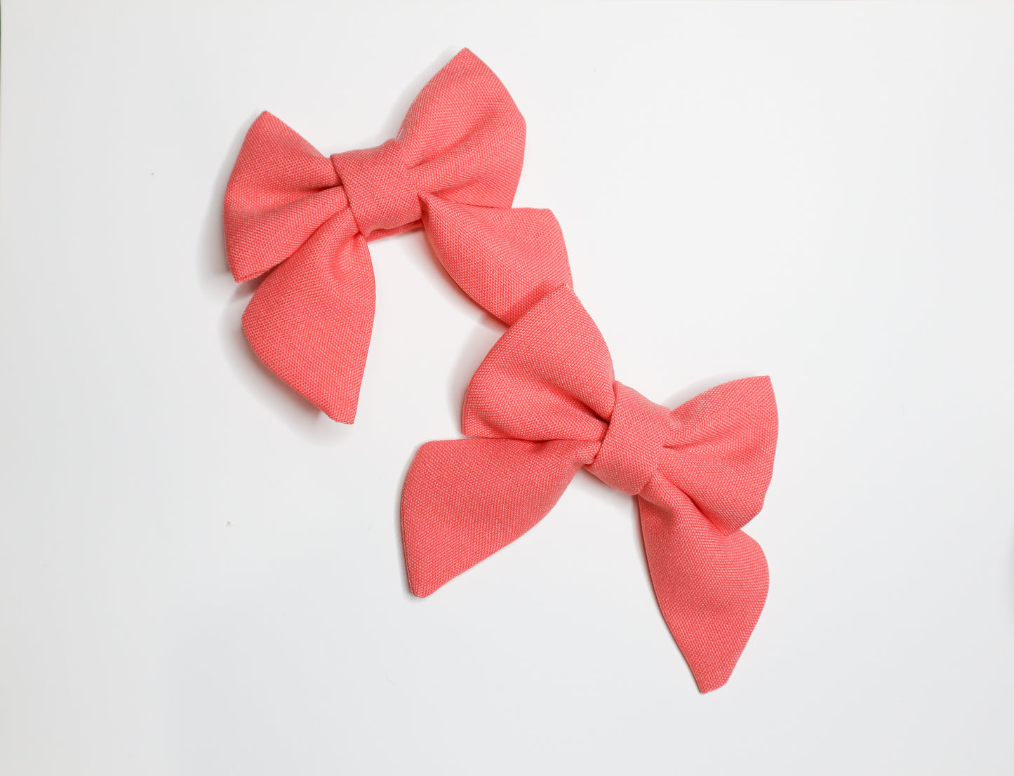 Coral Hair Bow