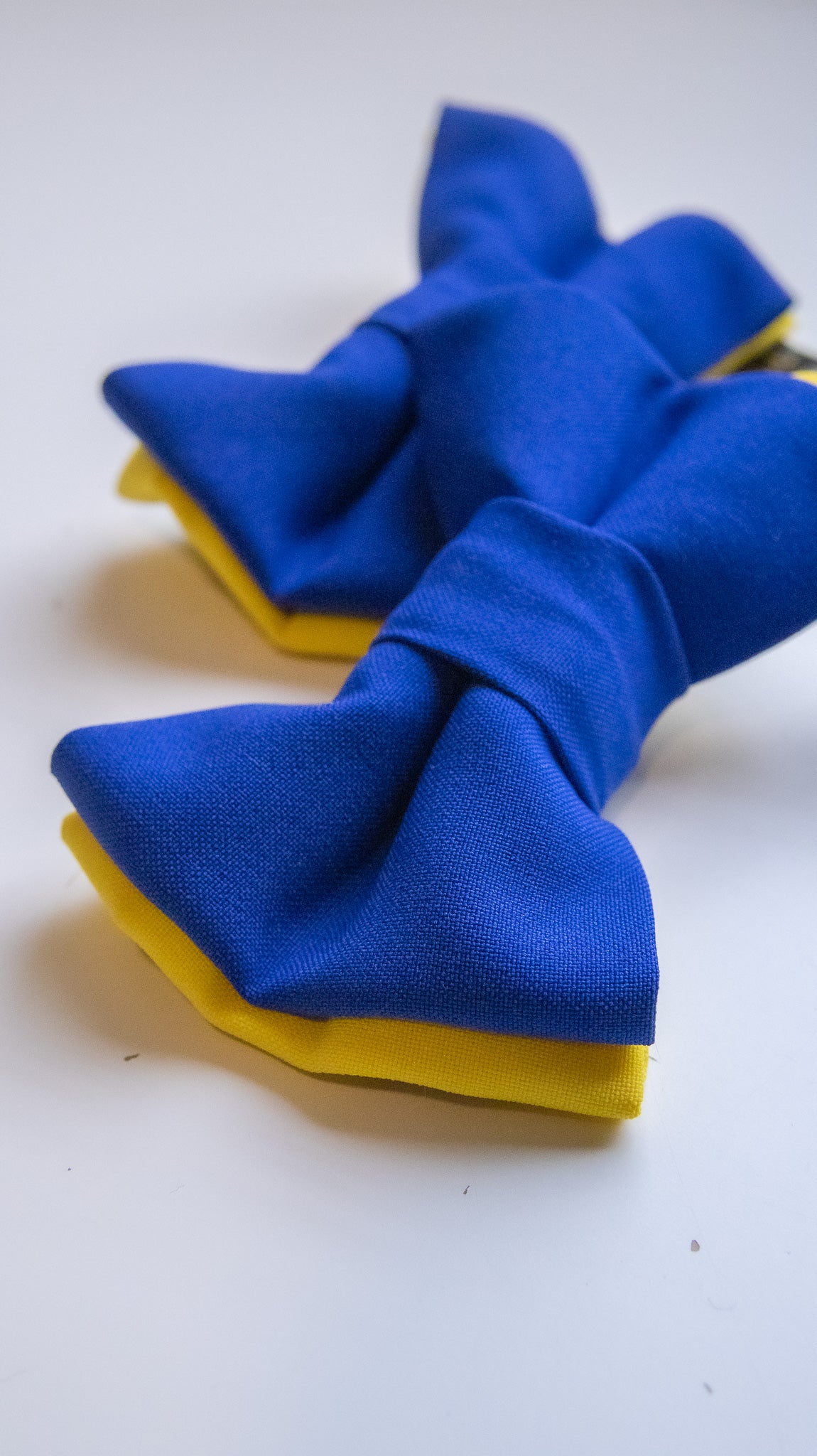 Yellow and Royal Blue bowtie