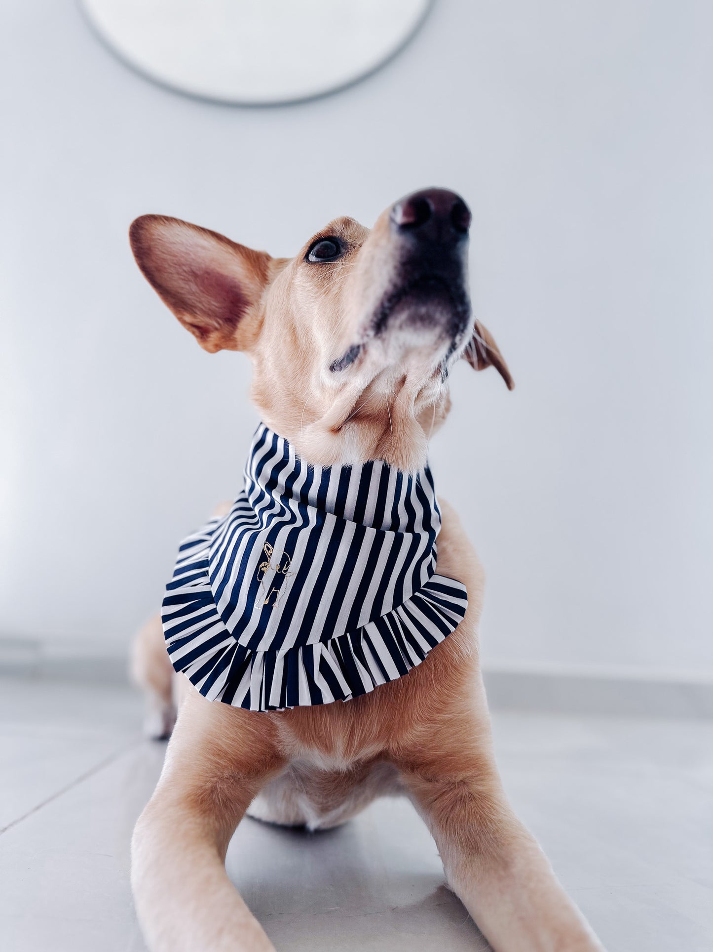 Navy Blue Lines Bandana