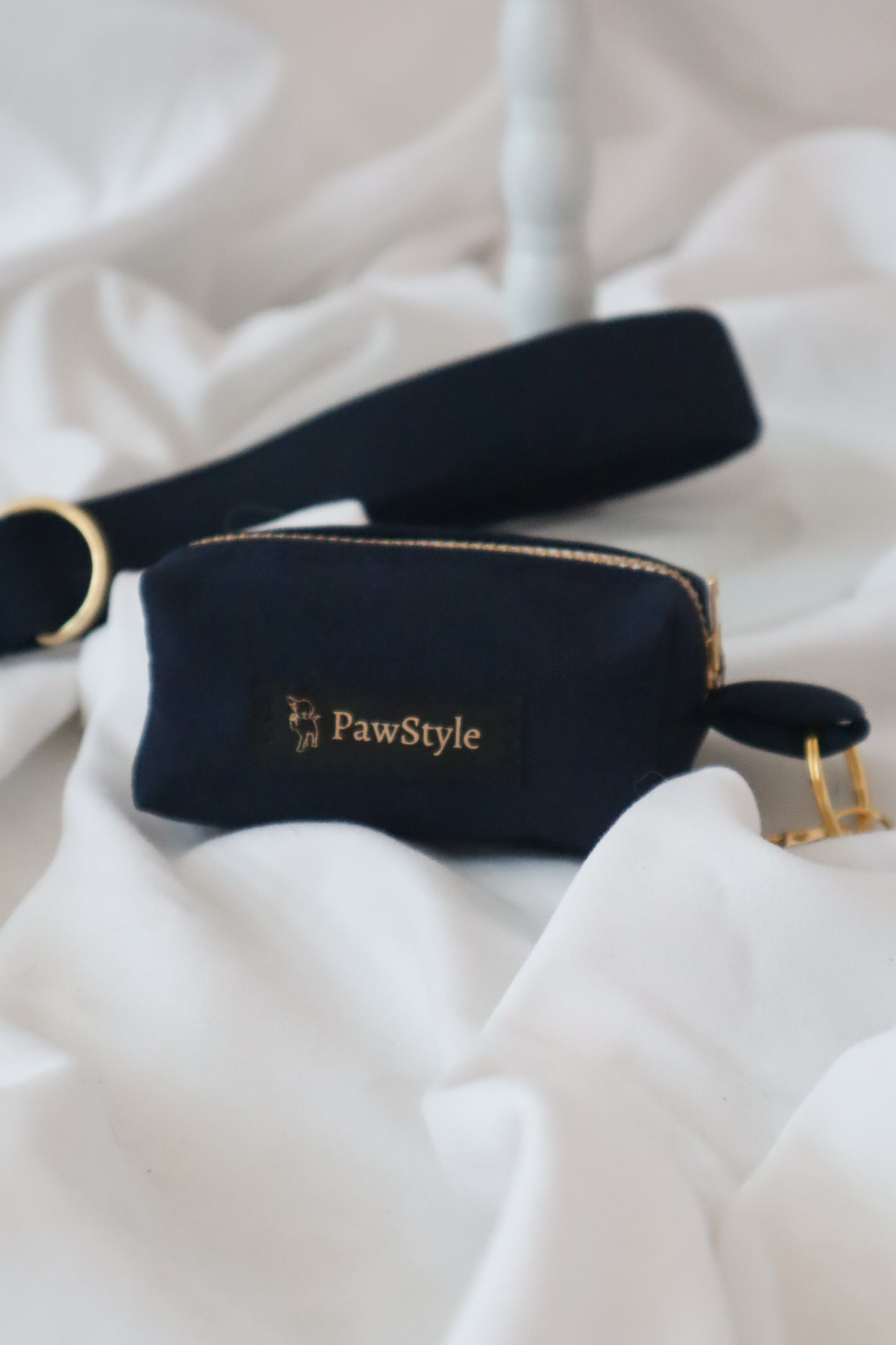 Navy Bue Bundle, Collar, Leash and Poop Bag